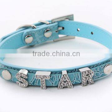 Manufacturer Selling Pet Supplies Crocodile Grain Can Diy Dog Name Dog Collars