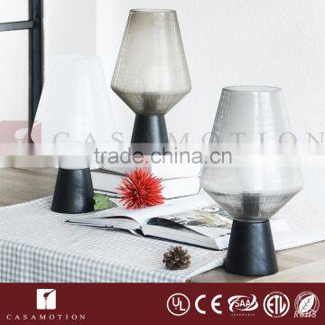 CASAMOTION Vintage Industrial Hand Blown Art Glass Table Lamp