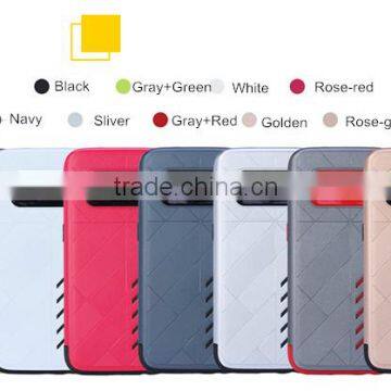 2 in 1 Silicone+PC Dual Color Drop-resistance Camouflage Armor Combo Case for Samsung Galaxy S7/S7 Edge