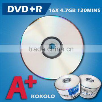 TAIWAN alibaba supplier, KOKOLO A+ Original blank dvd, wholesale import