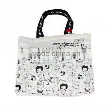 2014 new design ladies canvas laptop cotton tote bag