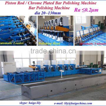 piston rod chrome bar precision buffing machine