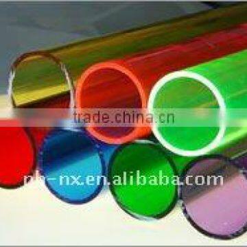 color Plexiglass tube,hard plastic color tube,extruded color tube,acrylic extrusion tube,round PMMA tube,