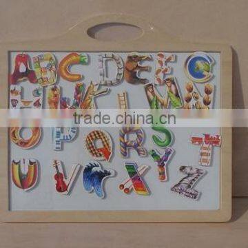 wooden puzzle/education toys/letter