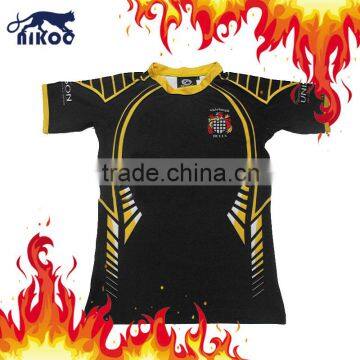 HOT SALE SPORTS JERSEY ! High quality sublimated rugby jersey