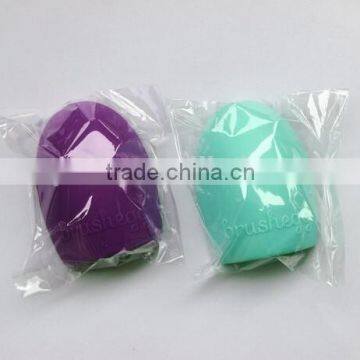 Brushegg Silicone Brush Cleaning Egg Brush Cleaning Egg Cosmetic Brush Cleanser Mack up Makeup Brush Cleaner Clean Tools photo-5