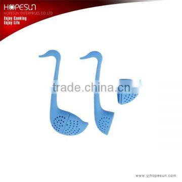 FDA/LFGB standard silicone swan shape tea strainer