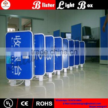 outdoor shop front advertising design transparency light box