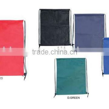 plain polyester drawstring bag