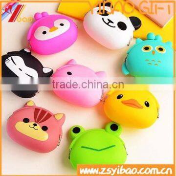 Custom Lovely animal silicone coin purse