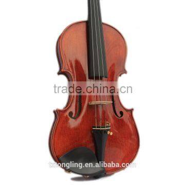 Pattern High-grade Flamed Beethoven Carved Tongling Brand Violin TL006 photo-4