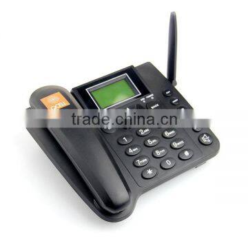 Wholesale black color landline phone with sim card