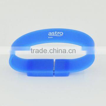 Promotional Gift Colorful Silicone Bracelet Wrist Band USB Flash drive with logo