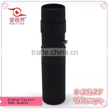 Mini Zoom Telescope Monocular 8-25x25 Have Function of Magnifier