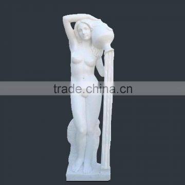 Home Decor Carving White Stone Sculpture