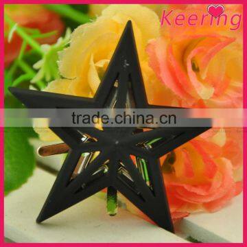 metal black star decorative heel shoe clip accessories