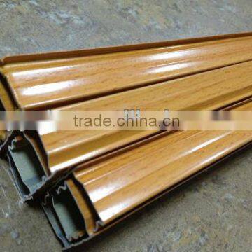 Wood grain auminum extrusions of curtain track