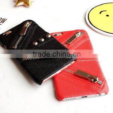 Zipper for Iphone 6 Accessories Case for Iphone 6 PU Leather Back Cover photo-6