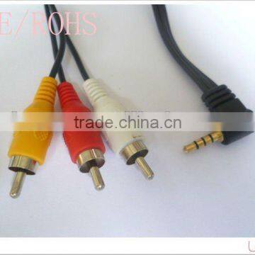 High quality DC3.5 M -3RCA M cable