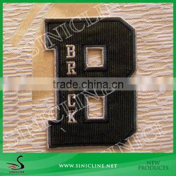 Sinicline Logo Embroideried Patch on Corduroy Fabric