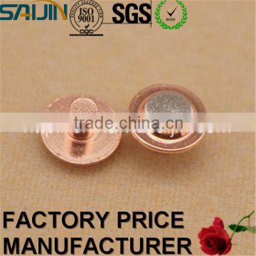 China Manufacturer Electrical Component Contact Rivet Small Metal Parts Copper Tube Terminals for Electric Utility