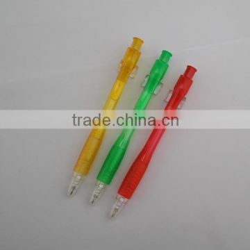 fresh color pen, transparent pen, silicon rubber grip pen