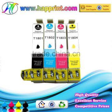 High Quality Happrint compatible ink cartridge for Epson T1801 T1802 T1803 T1804