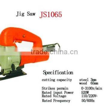 Jig saw; 500W 65mm Jig Saw machine;tool and equipment;jig saw machine