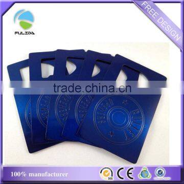 Customized blue metal Stainless Steel Credit Card Can&Bottle Opener