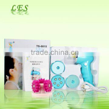 Rechargeable electronic beauty whitening facial cleanser