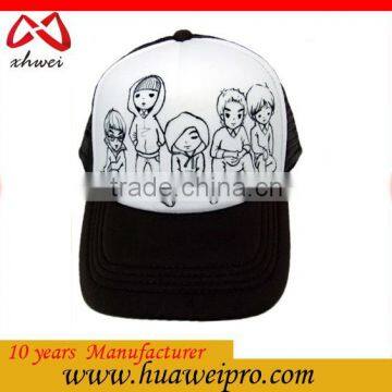 Trucker Mesh Cap China Factory OEM Printing Mesh Kids Carton Trucker Cap