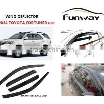 2014 TOYOTA Fortuner car rain visor,Door Visor,Wind deflector,Weather deflector,Rain deflector,Auto accessories