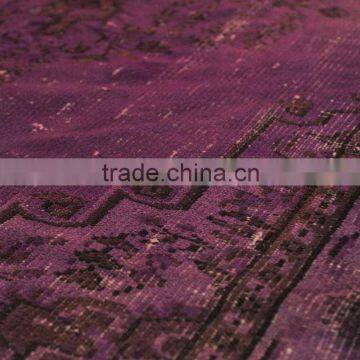 Handmade Turkish Carpet - Purple Over-dyed Rug (9,5 x 5,3 Feet) photo-2