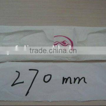 270mm length Sanitary Napkin,Night use, lady disposable pad