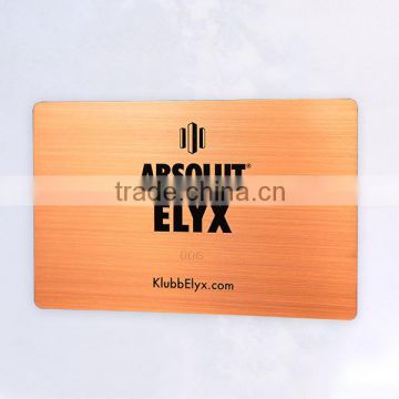 Gold supplier custom card stainless steel name metal business cards