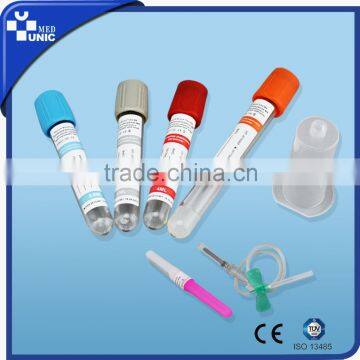 Glass and PET vacuum blood collection tube