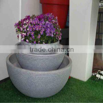 Large size unique design garden decoration Round Plastic Planter