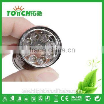 9 LEDs Ultra Bright Flashlight for promotion gift Premium Gift