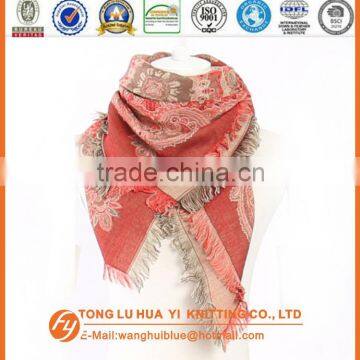 personalized woven 100% acrylic fashion cotton scarf