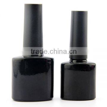 black empty uv gel nail polish glass bottle container
