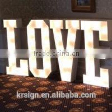 creative customized mental led letter sign wholesale price