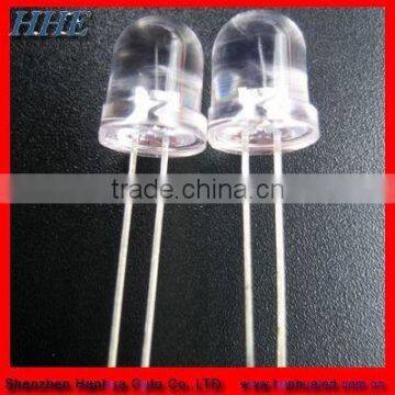 8mm round transparent high brightness led manufacturer in China