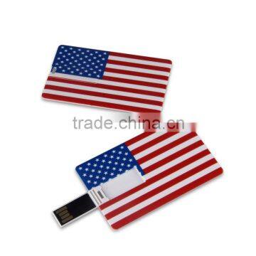 Card shape USB memory 2GB4GB8GB16GB flag Card USB flash drive Custom Solution Full printing LOGO