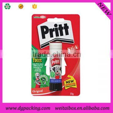 customized wholesale cheap glue sticker blister packaging box