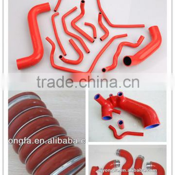 High temperature color reinforced silicone hose