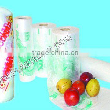 convenient HDPE plastic flat bags on roll
