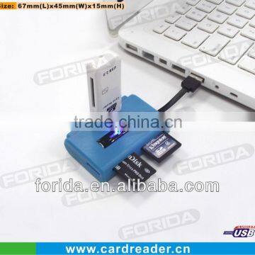USB 2.0 Hub & Card reader sd/ms/tf---express black usb hub combo