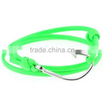 Handmade Multilayers PU Leather Cuff Wrap Wristband Hooks Clasp Bracelet
