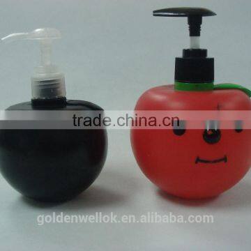 Lotion Bottle Pump 300ml With PET Apple Shape Shenzhen Manufacturer
