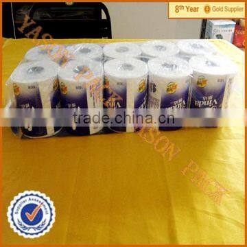 Customised printing one side gusset bag of PE bag paper towel bag